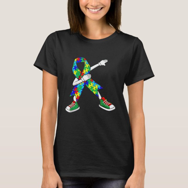 Camiseta Autismo Sensibilización Niños Abandonando Rompecab (Anverso)