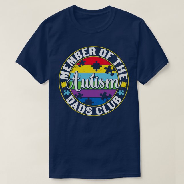 Camiseta Autismo Sensibilización Niños Autismo Papá (Diseño del anverso)