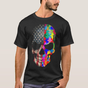 Camiseta Autismo Sensibilización Rompecabezas Piezas Autént