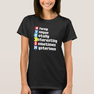 Camiseta Autismo Siempre Único Totalmente Inteligente A Vec