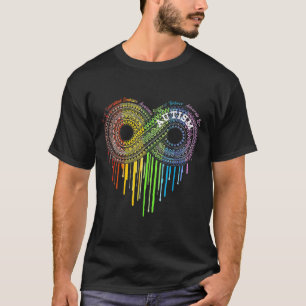 Camiseta Autismo Símbolo Infinito Arcoiris Concienciación