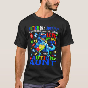 Camiseta Autismo Tía Journey Cita Autismo Conciencia Dinosa
