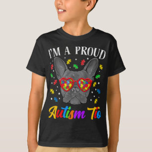 Camiseta Autismo Tío Bulldog Francés Gles De Rompecabezas D