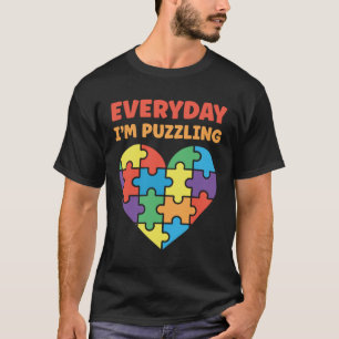 Camiseta Autismo todos los días estoy desconcertando la con