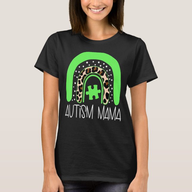 Camiseta Autismo Trastorno del Espectro Mama Conciencia del (Anverso)
