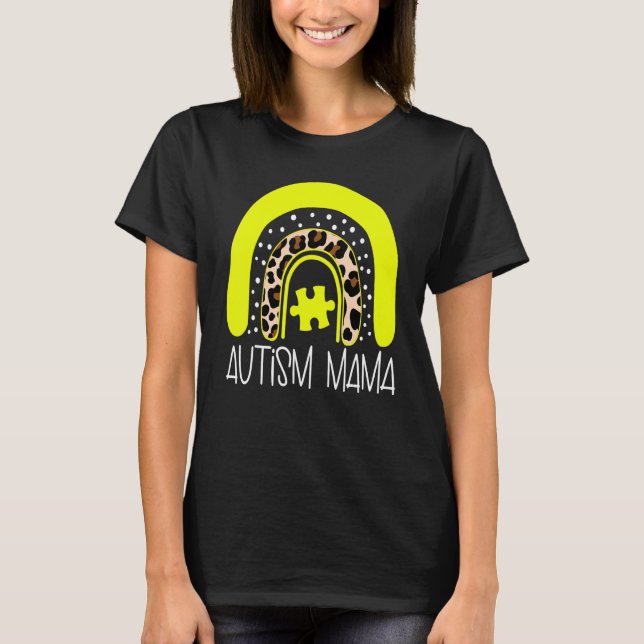 Camiseta Autismo Trastorno del Espectro Mama Conciencia del (Anverso)