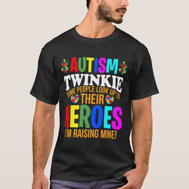Camiseta Autismo Twinkie La gente busca su autismo (Anverso)