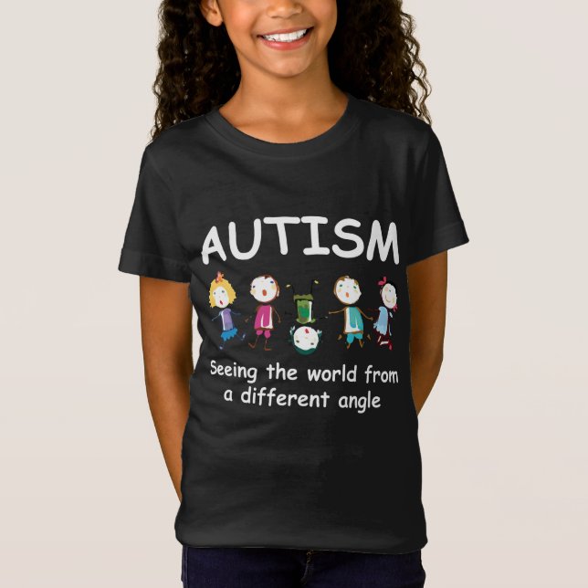 Camiseta Autismo.ver el mundo desde un ángulo diferente (Anverso)