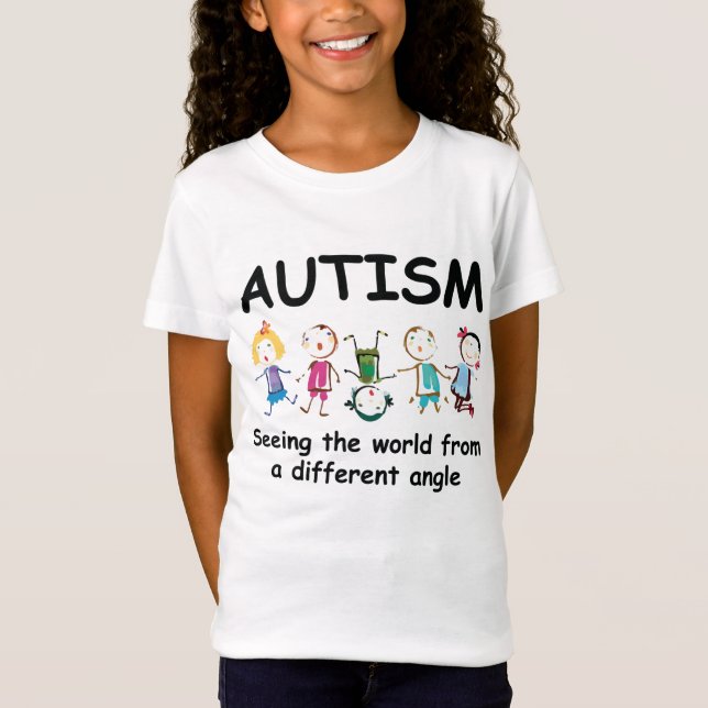 Camiseta Autismo.ver el mundo desde un ángulo diferente (Anverso)