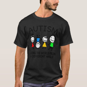 Camiseta Autismo Viendo El Mundo Desde Un Ángulo Diferente