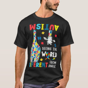 Camiseta Autismo Viendo El Mundo Desde Un Ángulo Diferente