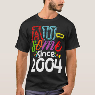 Camiseta Autista de Autism Awareness 17th Birthday Awesome 