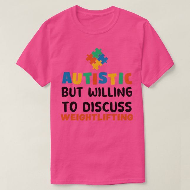 Camiseta Autista pero con ganas de discutir Auti de Levanta (Diseño del anverso)