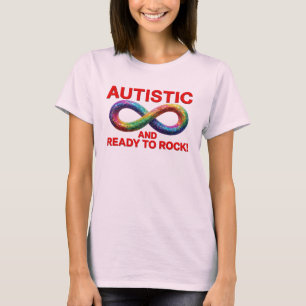 Camiseta Autista y Listo para Rockear Símbolo de Infinito C