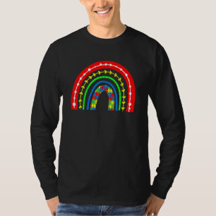Camiseta Autisti Autisti Puzzle Boho Rainbow Puzzle Piece A