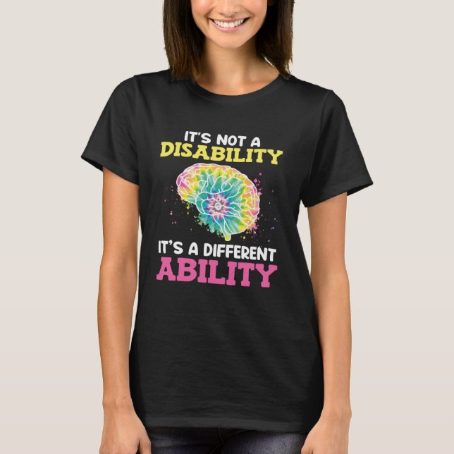 Camiseta Autistic Awareness Its not a disability Autism  1 (Anverso)
