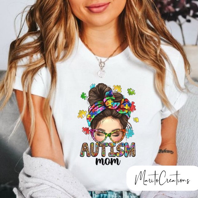 Camiseta Autistic mum t-shirt, gifts for mum (Subido por el creador)