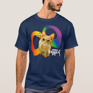 Camiseta Autisticat gato autista orgullo arcoiris espín inf