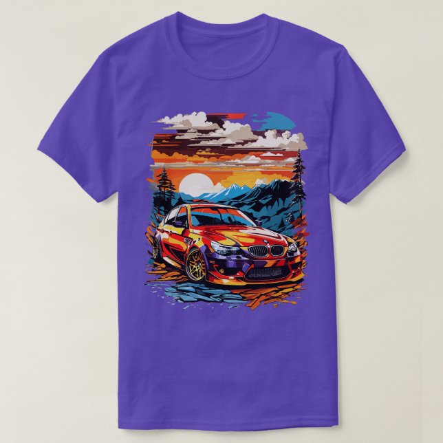 Camiseta Auto BMW E60 (Diseño del anverso)