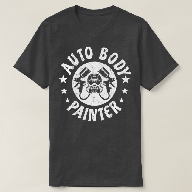 Camiseta Auto Body Painter Car Painting Spray Automotive P (Diseño del anverso)