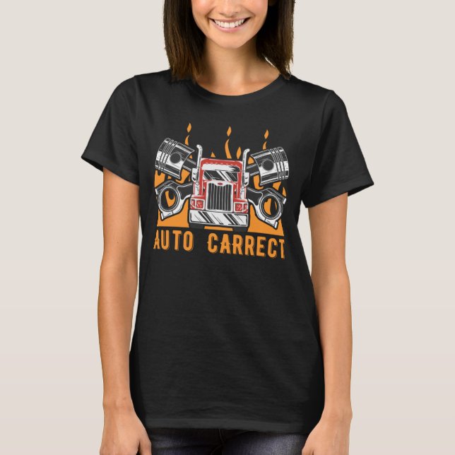 Camiseta Auto Carrect Mechant Dad Chistes Car Repare Punchl (Anverso)