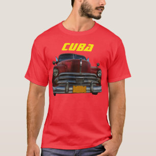 Camiseta Auto clásico americano en Vinales, Cuba