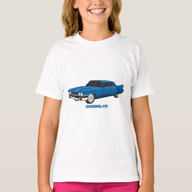 Camiseta Auto clásico Guay blue 1959 (Anverso)