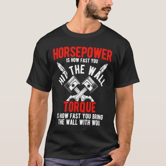Camiseta Auto de ajuste mecánico Tuner Auto Lover Car Guy F (Anverso)