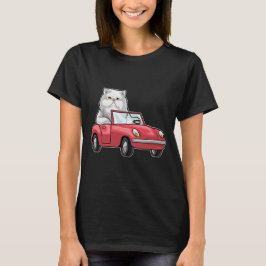 Camiseta Auto de gato persa