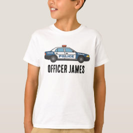 Camiseta Auto de la policía Personalizado personalizado con