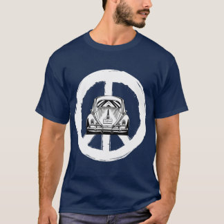Camiseta Auto de paz retro Buggy Bug Auto California Love