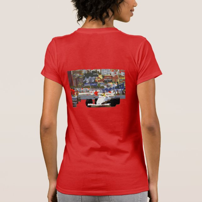 Camiseta AUTO DE RAZA BLANCA - Circuito de la ciudad (Reverso)