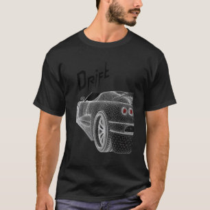 Camiseta Auto del niño de los deportes rápidos de deriva bl