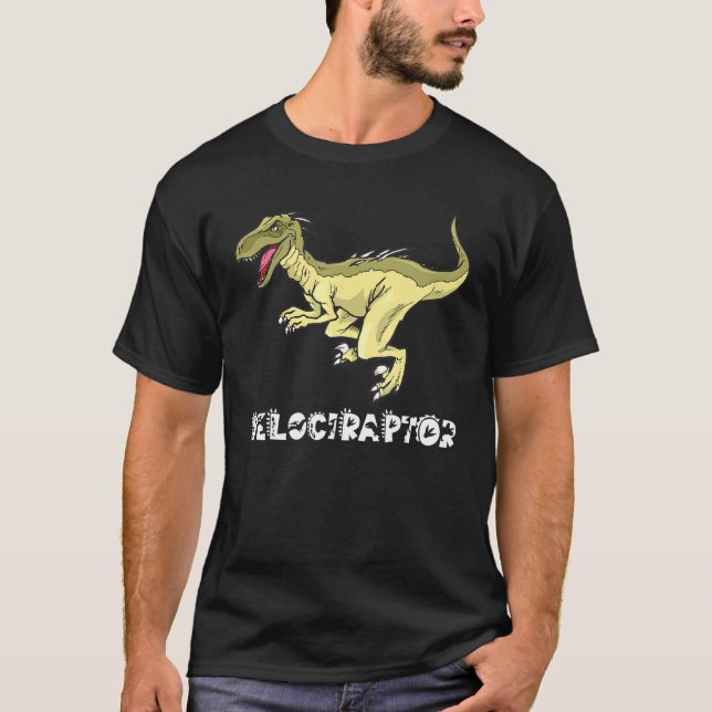 Camiseta Auto del reptil Guay Velociraptor Dinosaur Dino Sa (Anverso)