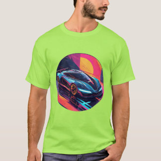 Camiseta Auto deportivo futurista