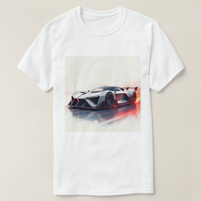 Camiseta Auto deportivo futurista - Diseño elegante generad (Diseño del anverso)