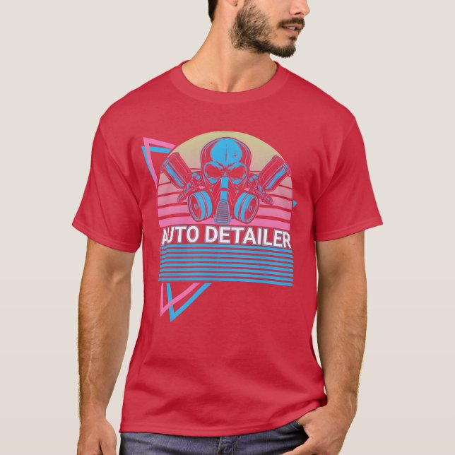 Camiseta Auto Detailer Car Detailer Auto Detailing Retro gi (Anverso)