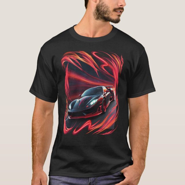 Camiseta Auto Guay, tormenta roja (Anverso)