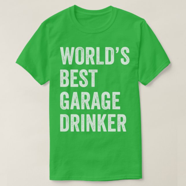 Camiseta Auto mecánico divertida Drinker Garage Fixing s Me (Diseño del anverso)