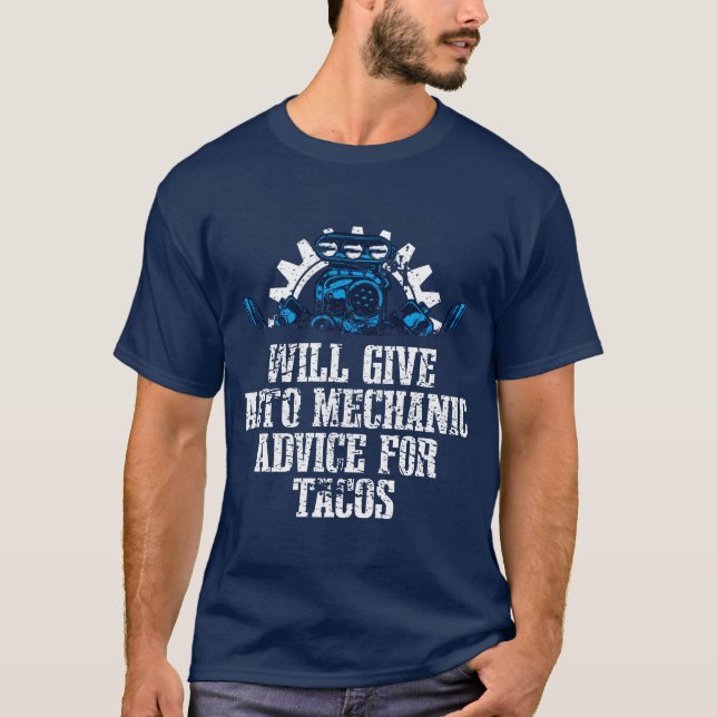 Camiseta Auto Mechanic Advice Foracos Car Mechanic Auto M f (Anverso)