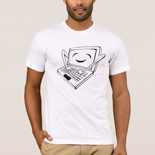 Camiseta auto-programador del ordenador (Anverso)