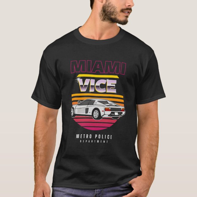 Camiseta Auto retro para Miami (Anverso)