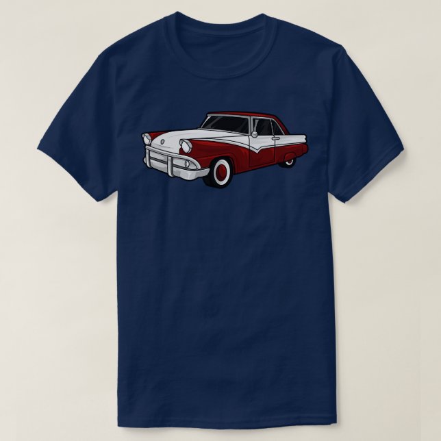 Camiseta Auto retro vintage (Diseño del anverso)
