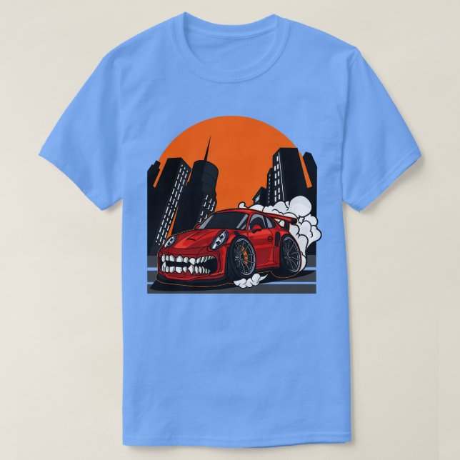 Camiseta Auto supermonstruo (Diseño del anverso)