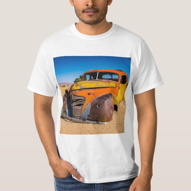 Camiseta Auto viejo y abandonado en Solitaire, Namibia (Anverso)