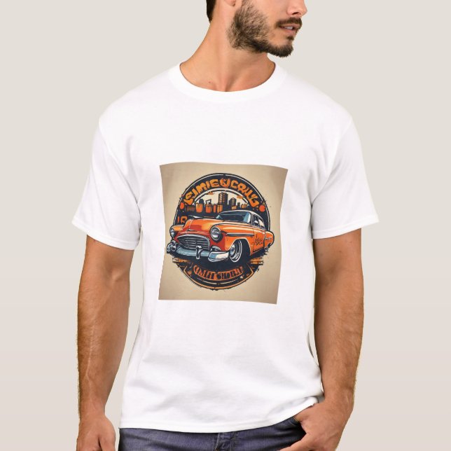 Camiseta Auto vintage de Oddball Cow (Anverso)