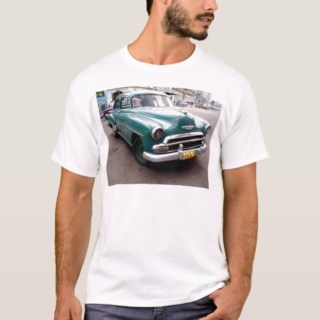 Camiseta Auto vintage en Cuba (Anverso)