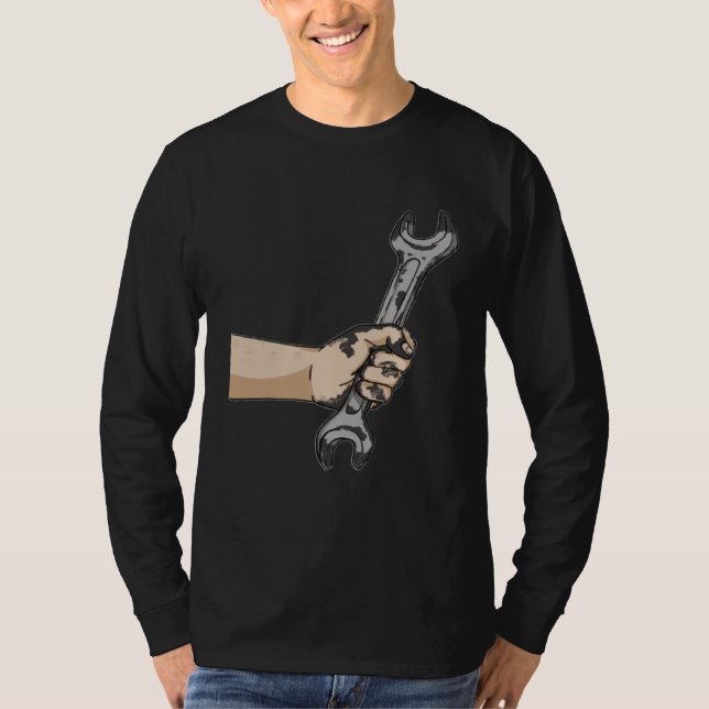 Camiseta Auto Wrench Workshop  Garage Car Mechanic (Anverso)