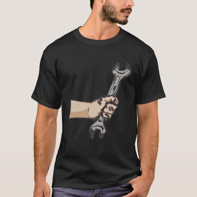 Camiseta Auto Wrench Workshop  Garage Car Mechanic (Anverso)