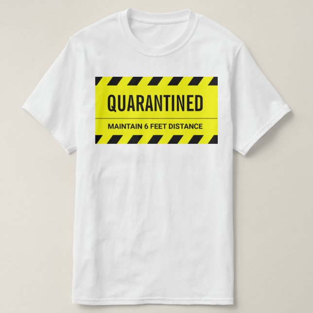 Camiseta Autoaislamiento Cuarentena Coronavirus (Diseño del anverso)